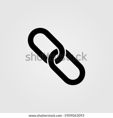 Web link icon. SEO backlink symbol.