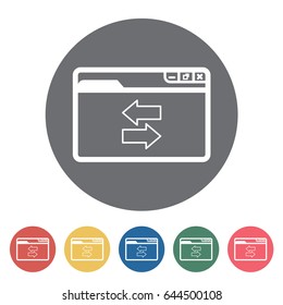 Web link icon. Vector illustration.
