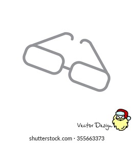Web lint icon. Glasses