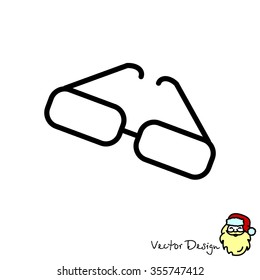 Web lint icon. Glasses