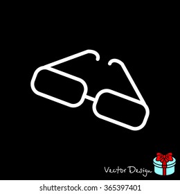 Web lint icon. Glasses