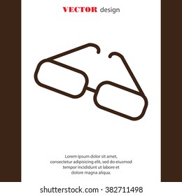 Web lint icon. Glasses