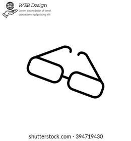 Web lint icon. Glasses