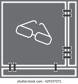 Web lint icon. Glasses