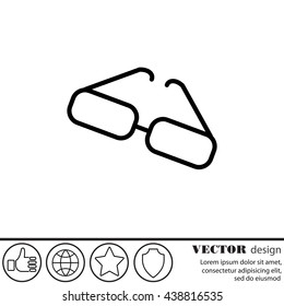 Web lint icon. Glasses
