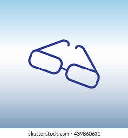 Web lint icon. Glasses