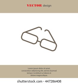 Web lint icon. Glasses