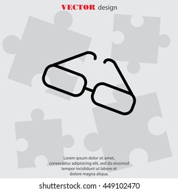 Web lint icon. Glasses