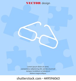 Web lint icon. Glasses