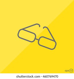 Web lint icon. Glasses