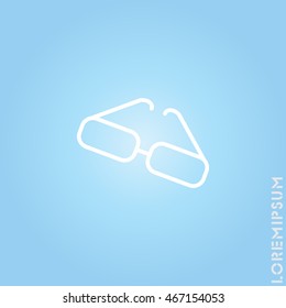 Web lint icon. Glasses