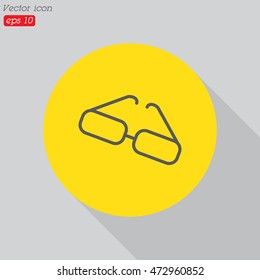 Web lint icon. Glasses