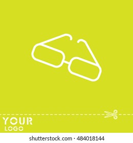 Web lint icon. Glasses