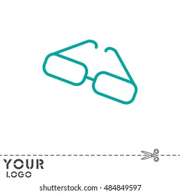 Web lint icon. Glasses