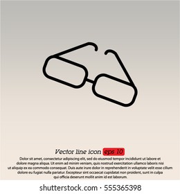 Web lint icon. Glasses