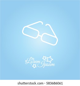 Web lint icon. Glasses