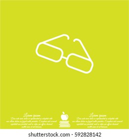 Web lint icon. Glasses