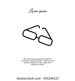 Web lint icon. Glasses