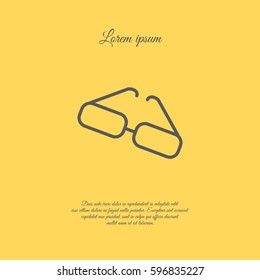 Web lint icon. Glasses