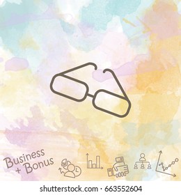 Web lint icon. Glasses