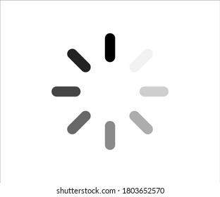 web loading icon-vector illustration, black color loading icon 