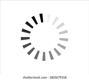 web loading icon-vector illustration, black color loading icon 