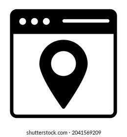 ubicación web diseño de línea negra, SEO y diseño web plano para conceptos móviles y aplicaciones web. Colección de logotipo y pictograma de infografía modernos.