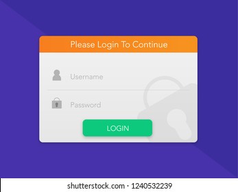 Web login screen , ui ux, icons. web ui, website design. clean design. log in 