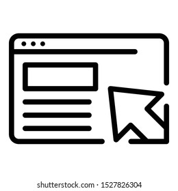 Web loyalty program icon. Outline web loyalty program vector icon for web design isolated on white background