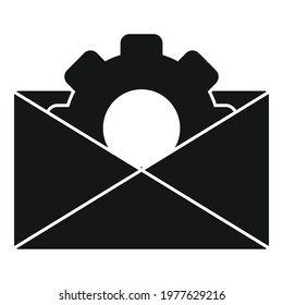 Web mail backlink strategy icon. Simple illustration of web mail backlink strategy vector icon for web design isolated on white background