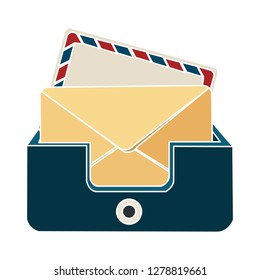 web mail icon-message sign-envelope illustration-postal illustration