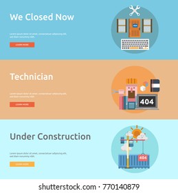 Web Maintenance Banner Design