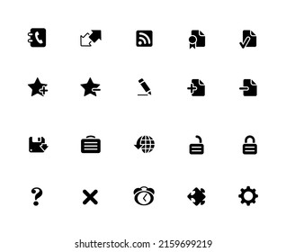 Web Management Icon Set - 32px Solid