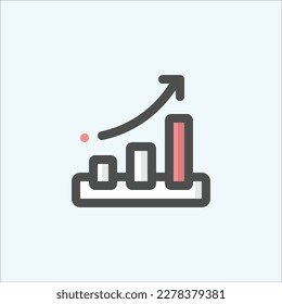  marketing web, icono de análisis, ícono de contorno aislado de color en fondo claro, perfecto para sitio web, blog, logo, diseño gráfico, medios sociales, interfaz de usuario, aplicación móvil