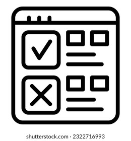 Web marketing icon outline vector. Social review. Online help