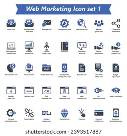 Web Marketing Icon Set 1, Vector Graphics