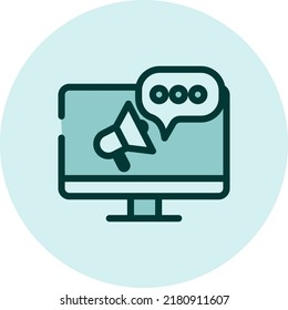 Web marketing, illustration, vector on a white background.