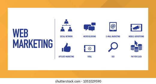Web Marketing Infographic Icon Set