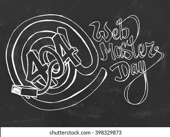 Web master day postcard