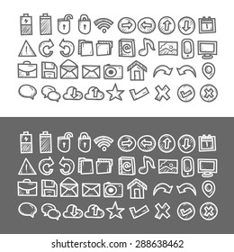 Web and Media. Outline Icon Set