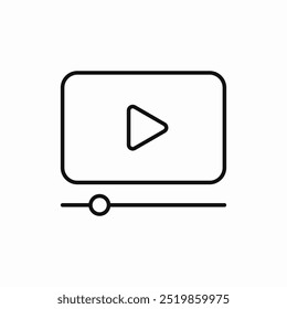 web media player icon sign vector