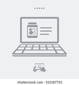 Web medical services - Vector flat icon