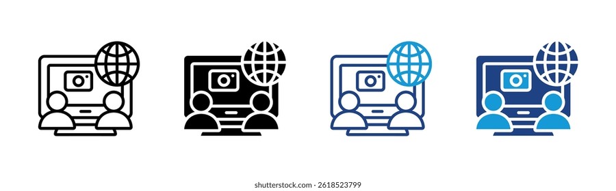 Elemento De Ícone De Reunião Da Web Para Design