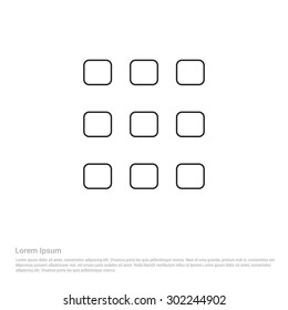 web Menu icon - Vector Illustration