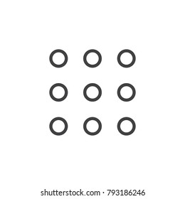 web menu line icon, outline vector sign, linear style pictogram isolated on white. Apps symbol, logo illustration. Editable stroke