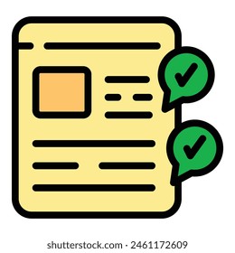 Web message icon outline vector. Smart phone. Internet app color flat