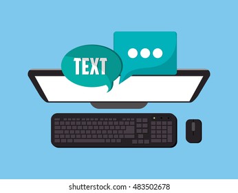 web messaging through computer image