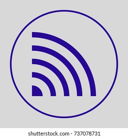 Web minimal vector icon. Network flat line icon for websites and mobile minimalistic flat design.