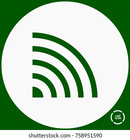 Web minimal vector icon. Network flat line icon for websites and mobile minimalistic flat design.