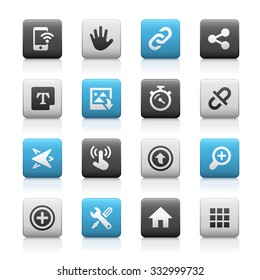 Web- und Mobilsymbole 10 // Matte-Serie